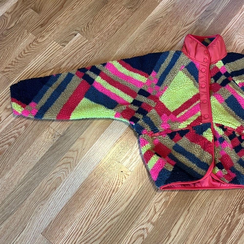NWT Free People Movement Hit The Slopes Printed Fleece Jacket XSmall - Picture 4 of 11